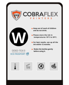 Cobra Flexible Epson Digital Inks (Adhesive) for screen printing