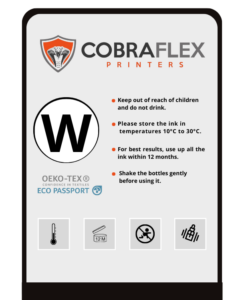 Cobra Flexible Epson Digital Inks (White) for screen printing