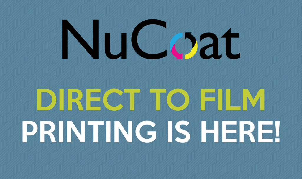 NuCoat Logo: DTF printing is here